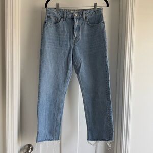 Topshop Light Blue Cropped Women's Jeans